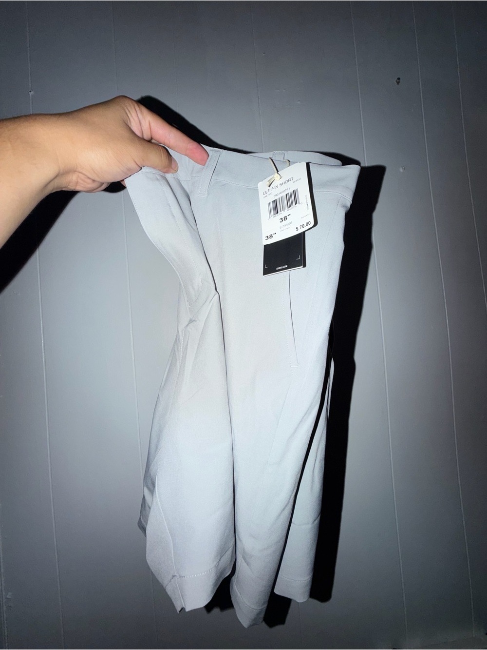 Men's Adidas Light Gray Golf Short Size 38”